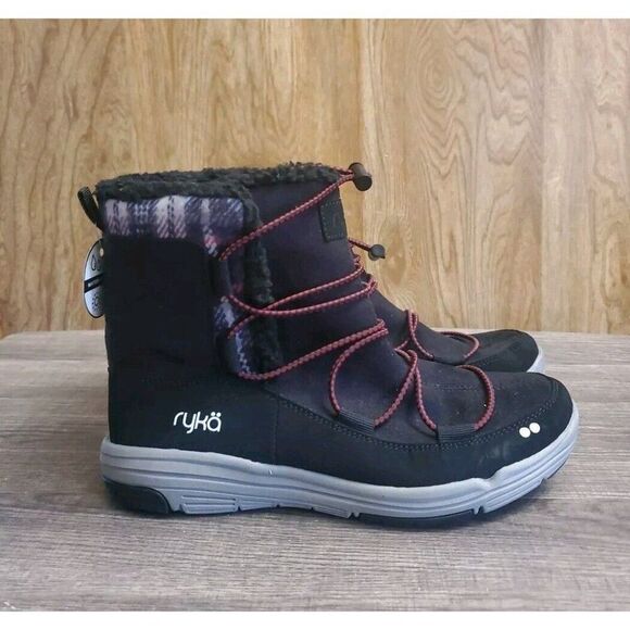 Ryka Shoes - Ryka Alyssa Water Resistant Soft Faux Fur Ankle Boots Womens Size 7.5 Black